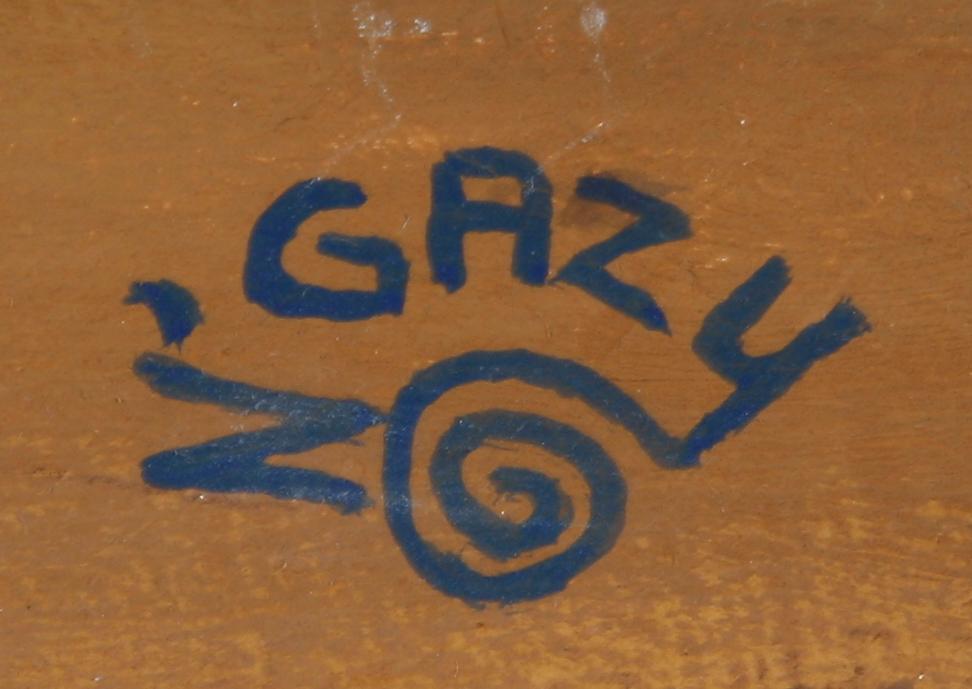 OKÄND KONSTNÄR, olja på duk, Afrika, sign N'Gazu.