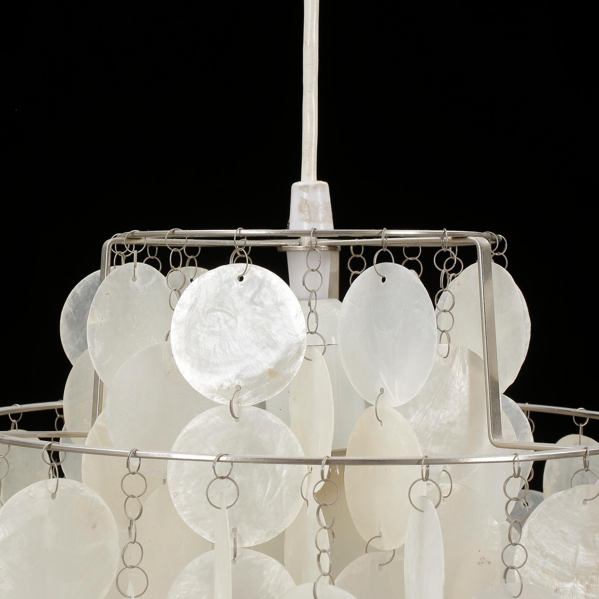 TAKLAMPA, "Fun lamp", Verner Panton. Höjd ca 53 cm.