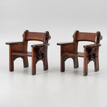 David Rosén, armchairs, a pair, "Berga", Nordiska Kompaniet, 1940s.