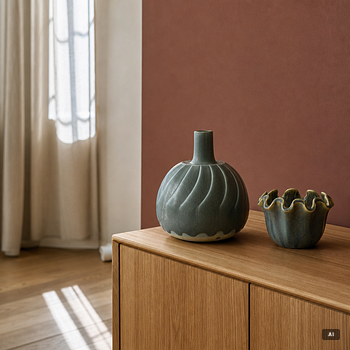 Kåge Verkstad, four ceramic pieces, Gustavsberg, Sweden, 1957-61.