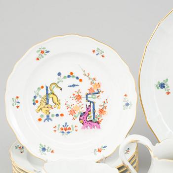A 16 piece coffee service by Meissen, late 20th century.