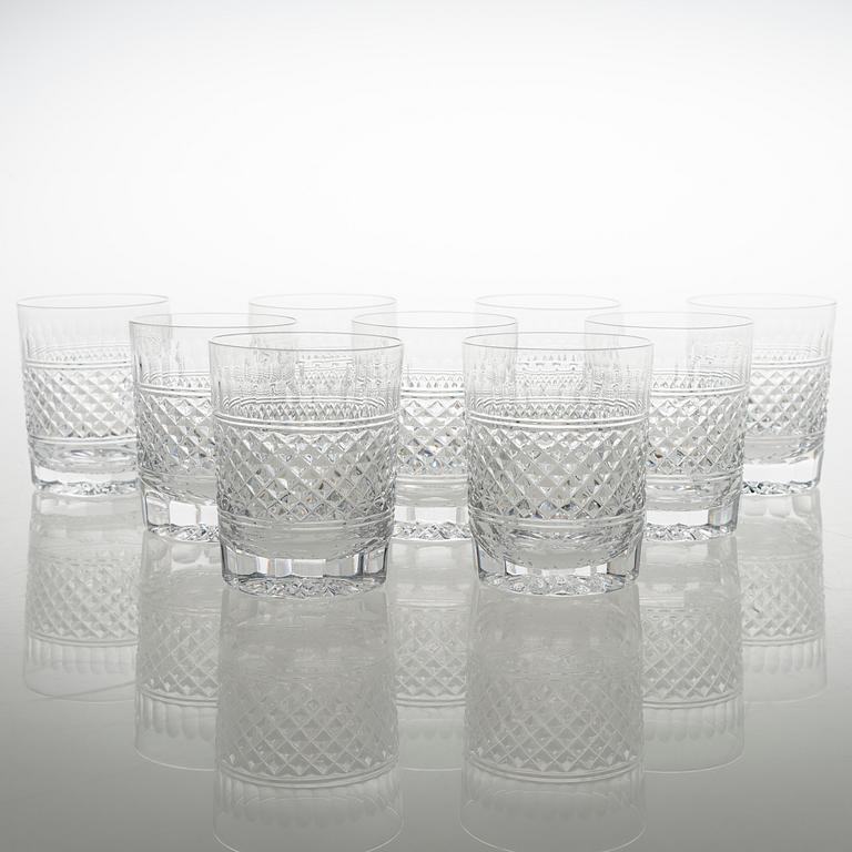 BÅLSKÅL, KARAFF och 87 st GLAS, glas.