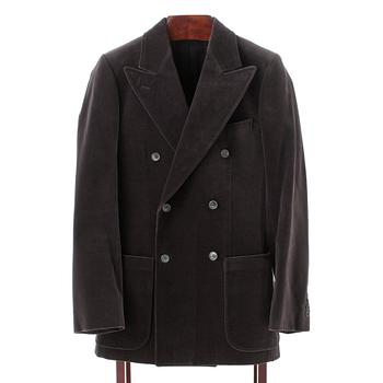 YVES SAINT LAURENT, a grey velvet jacket, 1970s.