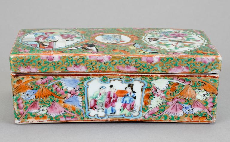 ASK, porslin, Kanton, Kina, Qingdynastin, 1800-tal.