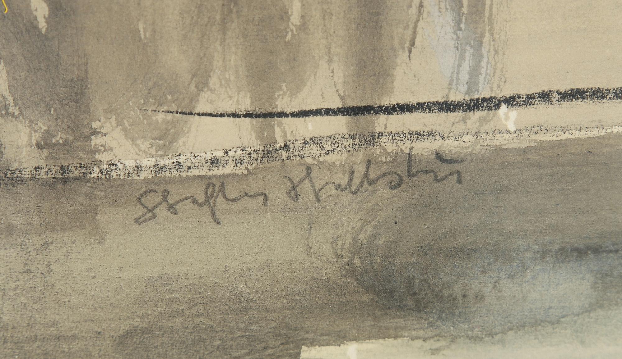 Staffan Hallström, akvarell, signerad.