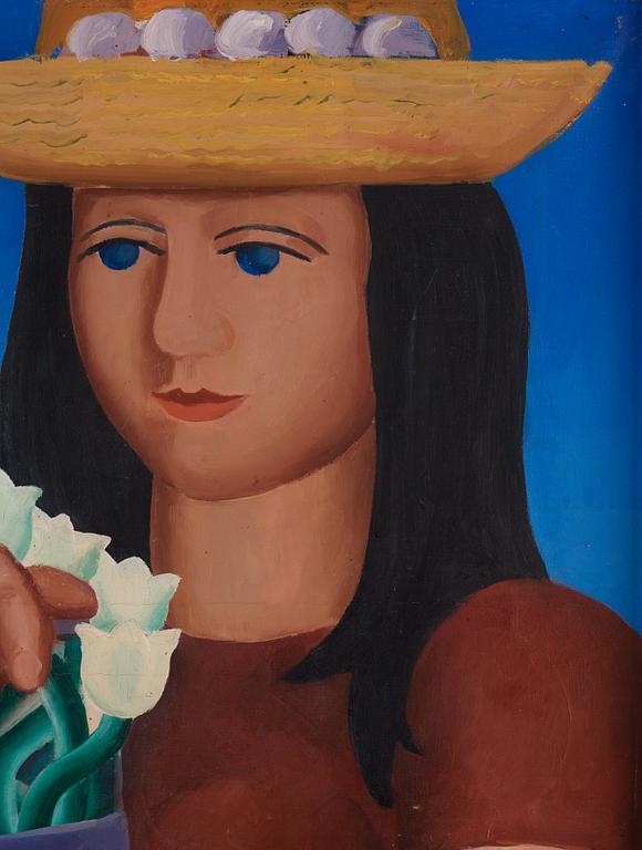 Waldemar Lorentzon, "La fille au pot de fleurs".