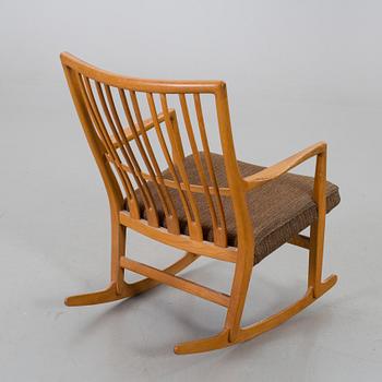 HANS J WEGNER, ROCKING CHAIR "ML-33" FOR MIKAEL LAURSEN DENMARK, 1950's.