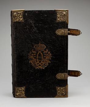 KONUNG KARL XII:s BIBEL, "Biblia Thet är All then heliga skrift...", Stockholm 1703.