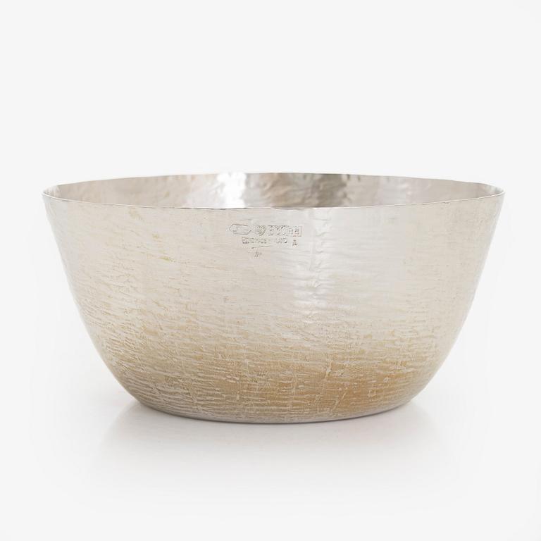 Tapio Wirkkala, skål, silver, TW 243, Kultakeskus, Tavastehus 1979.