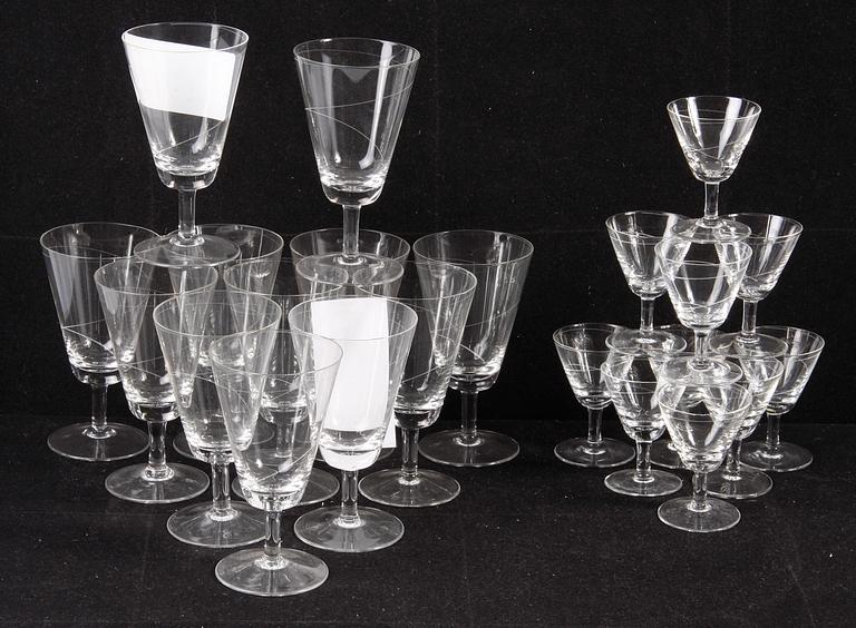 GLASSERVIS, Rosenthal, ca 42 delar.