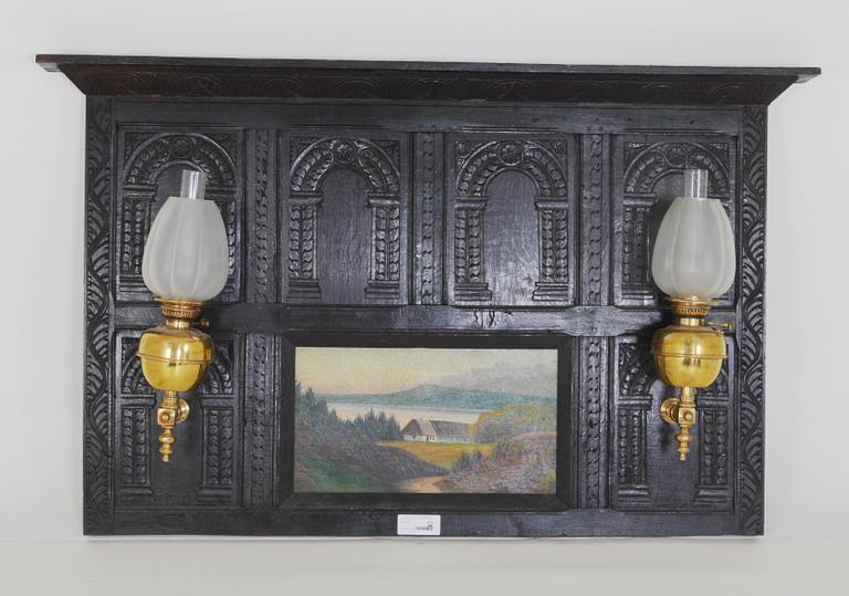 INREDNING/VÄGGPANEL. Norge, sent 1800-tal.