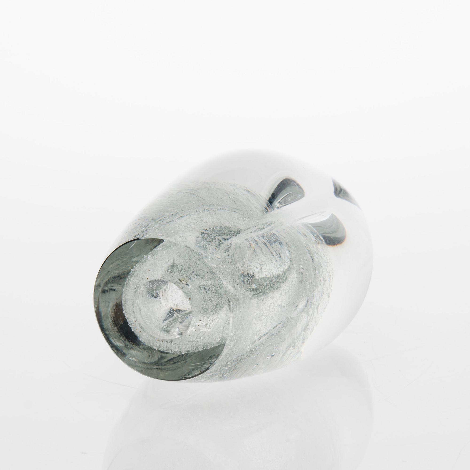 TIMO SARPANEVA, GLASSKULPTUR. Claritas. Sign. Timo Sarpaneva, Iittala 1984, C1751.