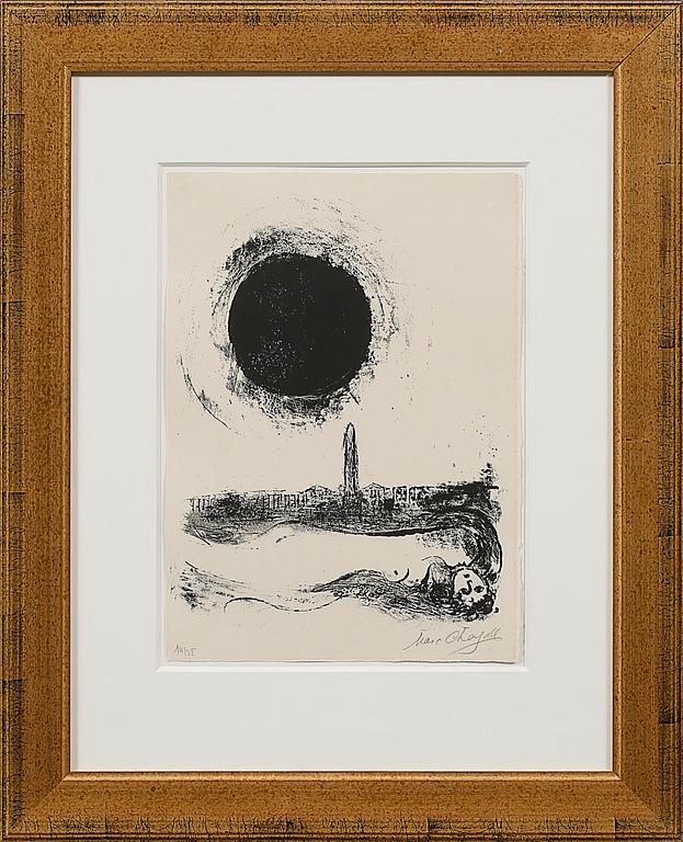 MARC CHAGALL, litografi, signerad och numrerad 14/75.