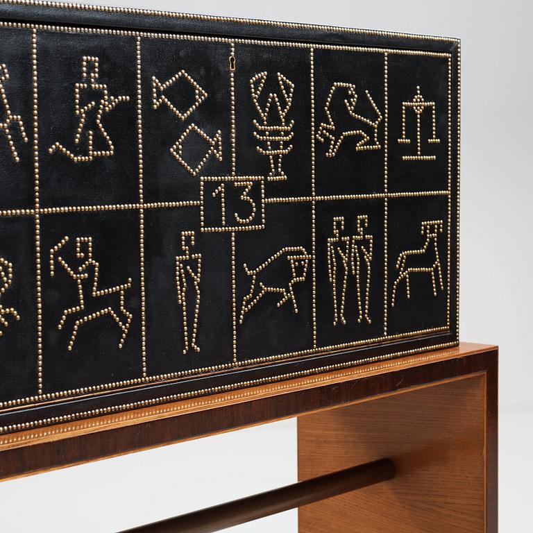 Otto Schulz, a Swedish Modern cabinet on stand by Boet, Gothenburg 1930-40's.