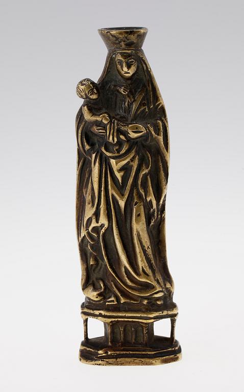 FIGURIN, brons, enligt uppgift 1400-tal.