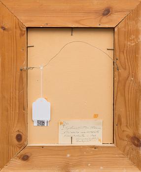 TAUNO RAUTAPALO-RAPP, öljy levylle, signeeattu ja päivätty 1960.