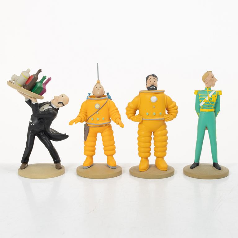 Tintin, samlarfigurer, 26 delar, Hervé Moulins Art, 2011-2015.