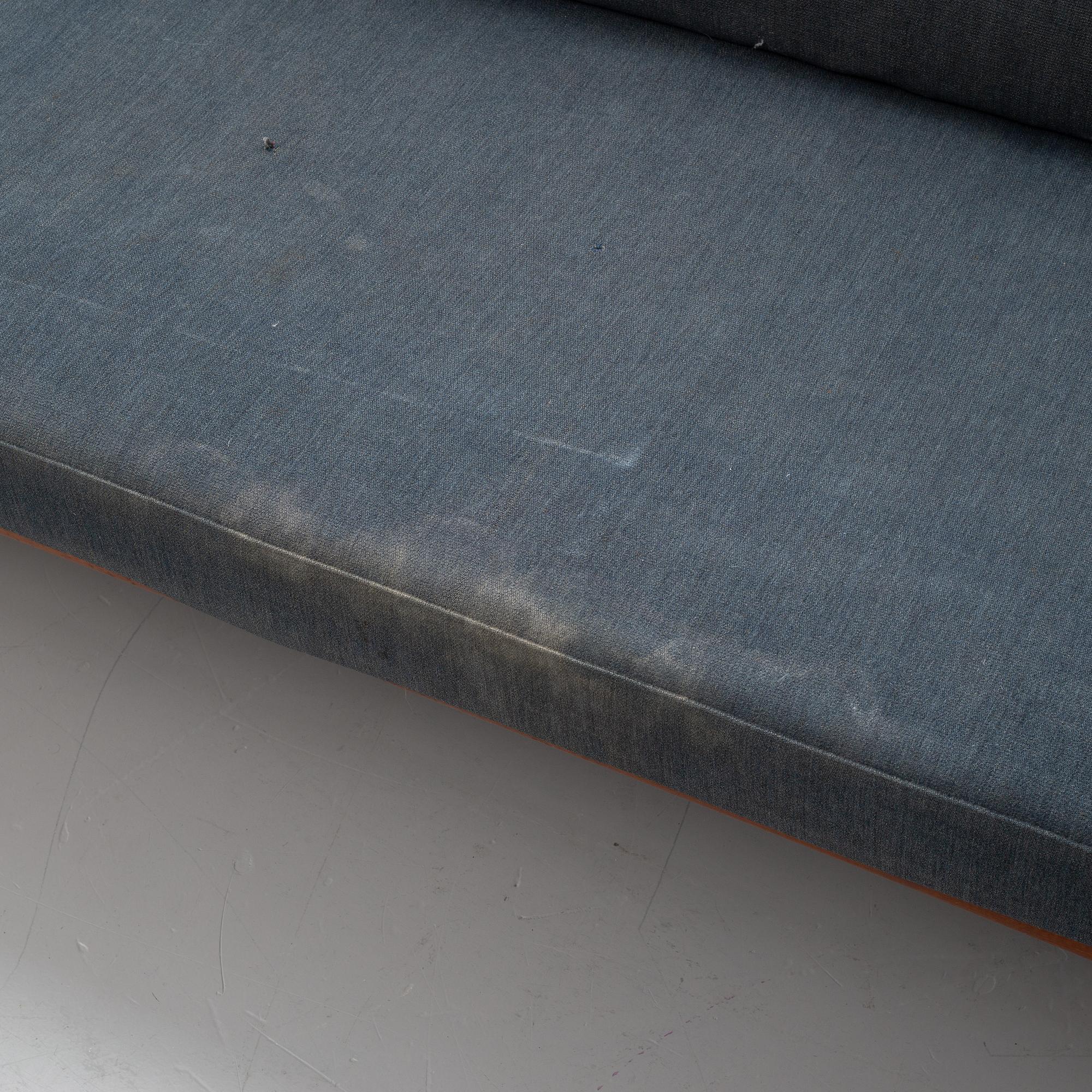 Peter Hvidt & Orla Mølgaard Nielsen, a corner sofa with table, three pieces, 'Minerva', France & Daverkosen, Denmark, 1950s/1960s.