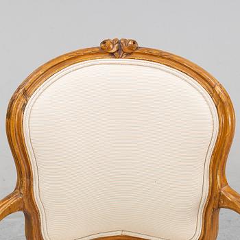 A rococo/Louis XV armchair, second half of the 18th century.