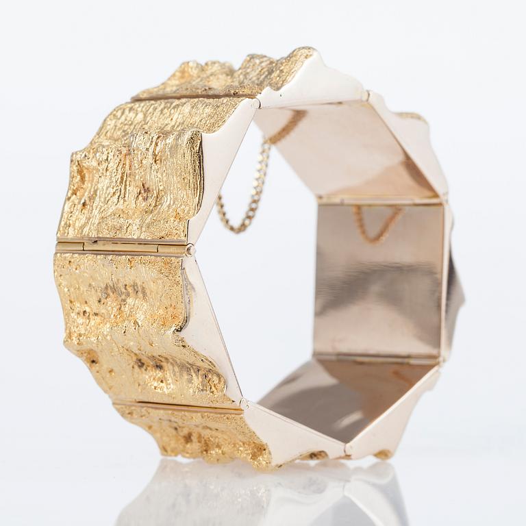 ARMBAND, 14K guld, finska stämplar, 1975. Vikt 89,8 g.