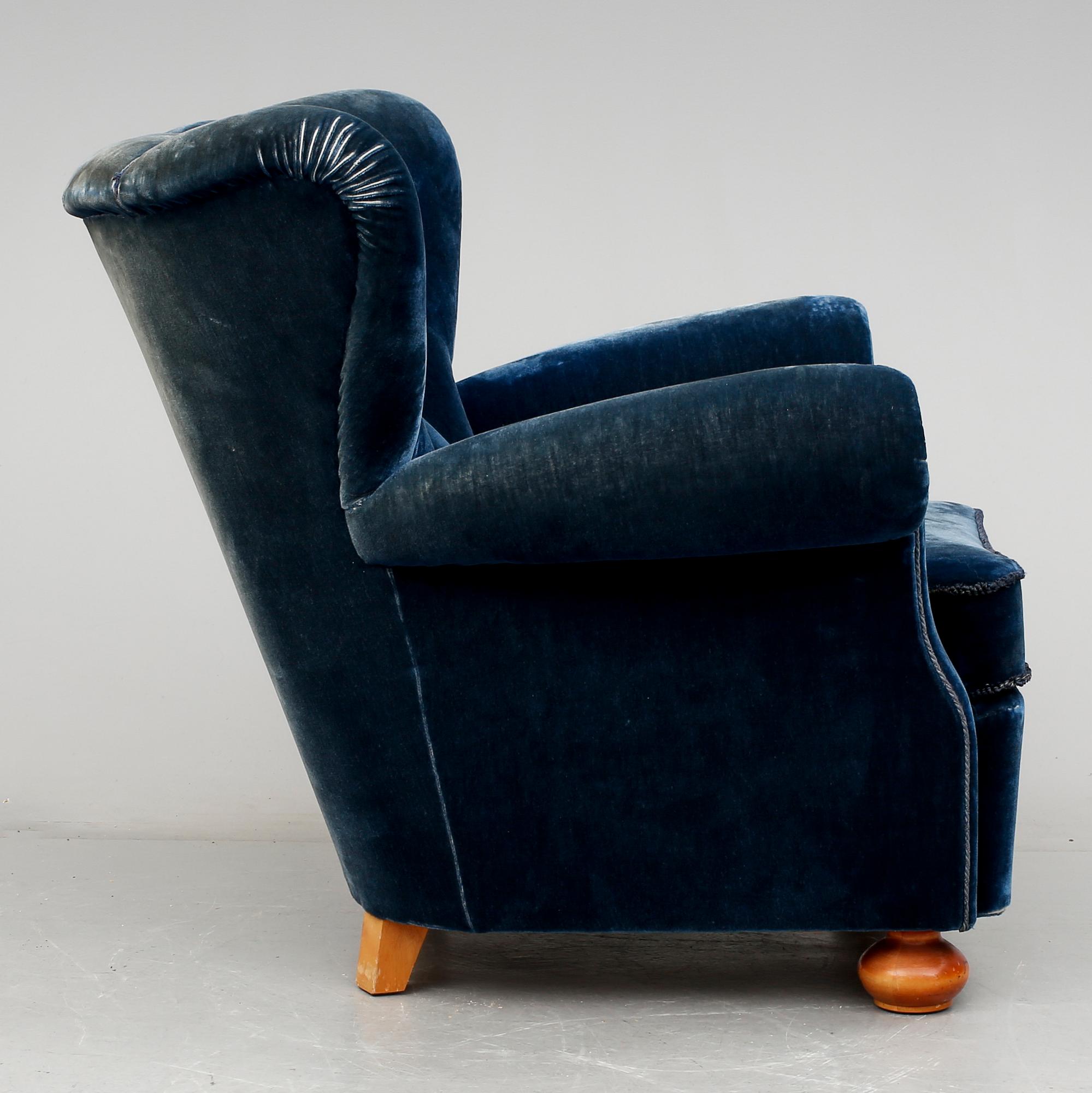 FÅTÖLJ, möjligen DUX, 1950-tal.