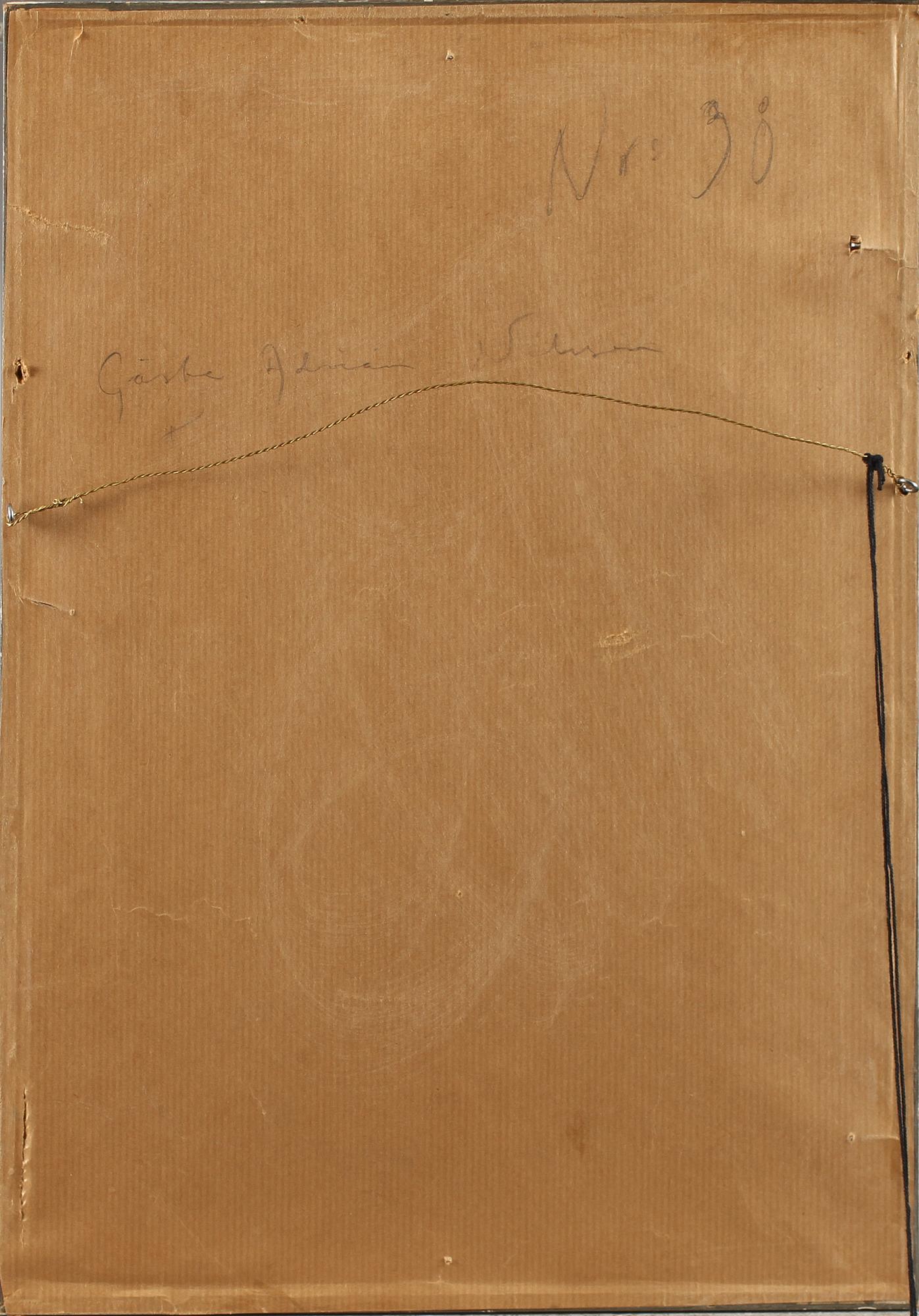 GÖSTA ADRIAN-NILSSON, gouache, monogramsignerad och -57.