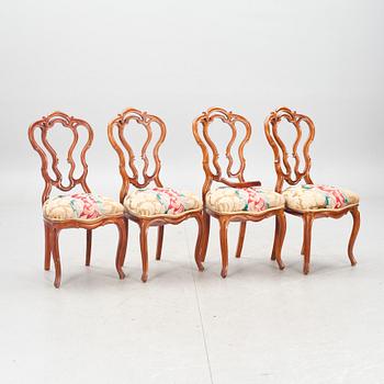 STOLAR, 6 st. Barockstil, 1900-tal. Stolar medföljer.