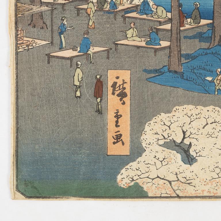 Ando Hiroshige, färgträsnitt, Japan, 1856.