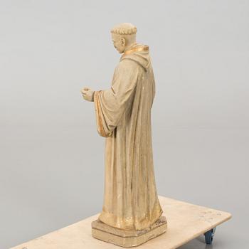 A Dutch concrete sculpture marked J van den Broeck Antwerpen 1907.