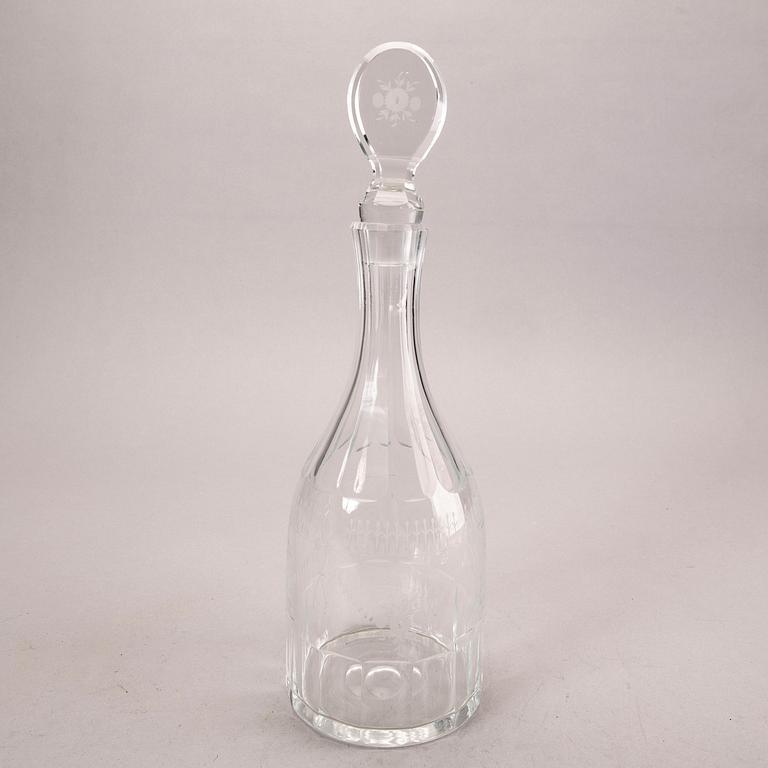 A Kosta 24 pcs glass service "Flach" early 1900s.