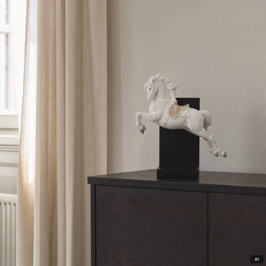 Lladró, figurin, "Horse on pirouette", Spanien.