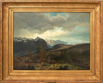 Olof Arborelius, oil on canvas signed.