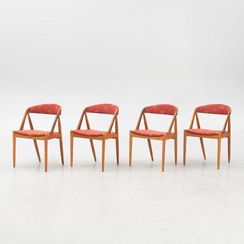 Kai Kristiansen, chairs, 4 pcs, "Pige/T21", Denmark, 1950s/60s.