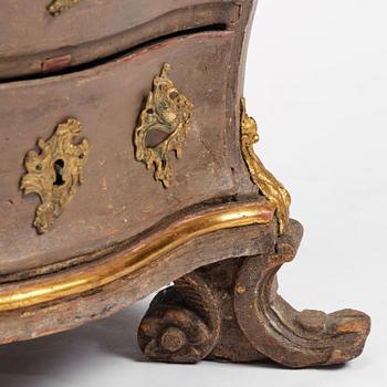 Byrå, Mathias Ortmanns (ca.1692–1757) art. Danmark, 1700-talets mitt. Rokoko.
