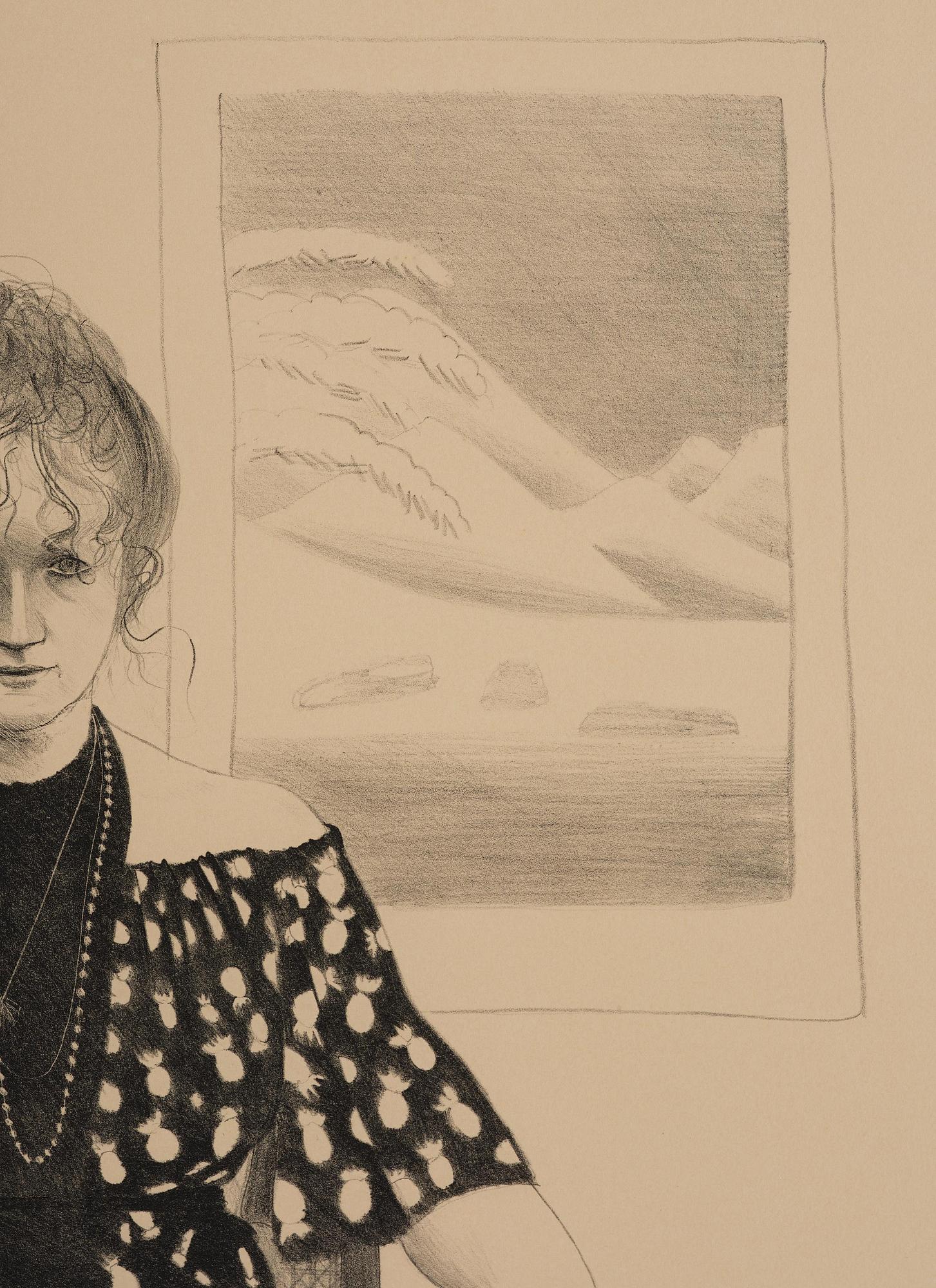 David Hockney, "Celia, 8365 Melrose Ave. Hollywood".