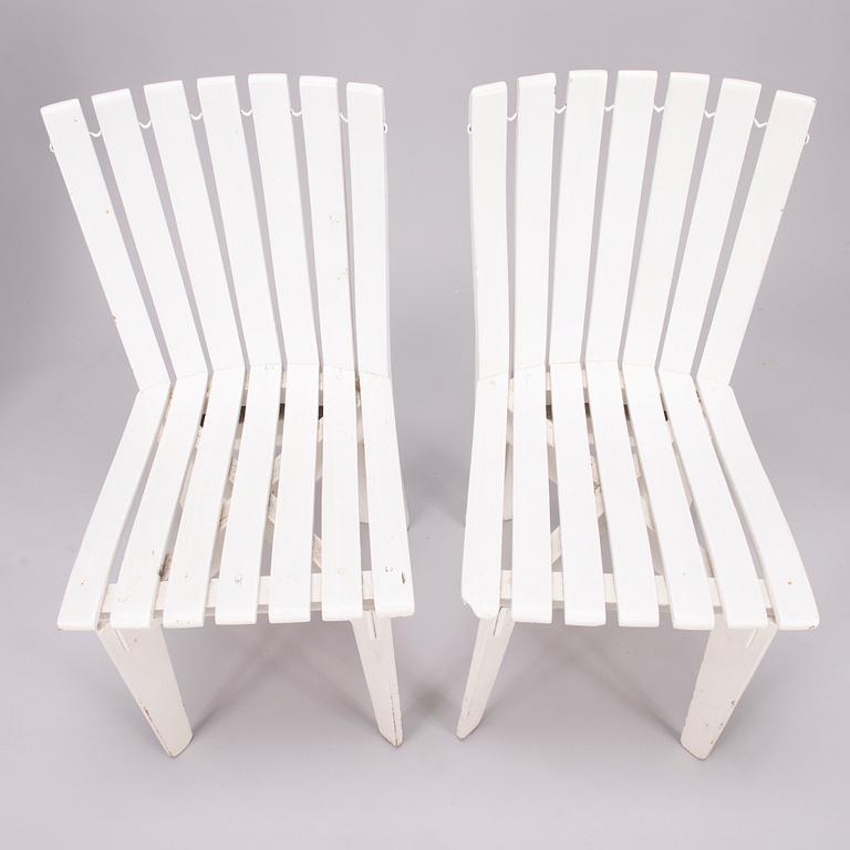 Alvar Aalto, Puutarhakalusto, 5 osaa, "Aurinko-sarja", Artek 1900-puoliväli.
