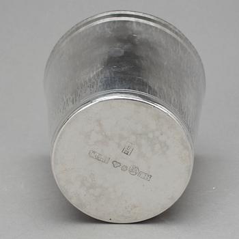 BÄGARE, silver, CG Hallberg, Stockholm, 1949. Vikt ca 235g.