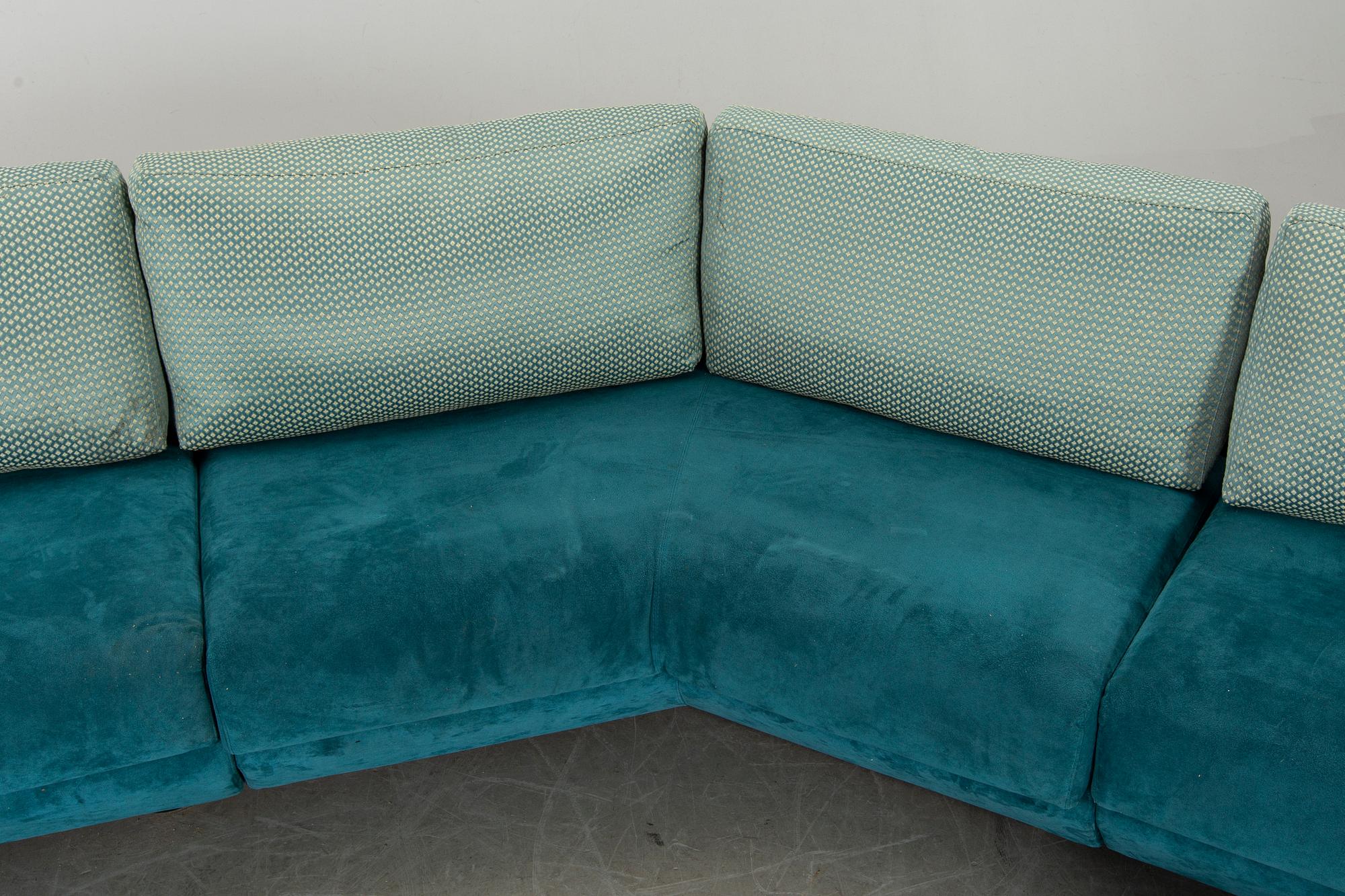 A SET OF 2 1980's FRIGHETTO SOFAS, ITALY.