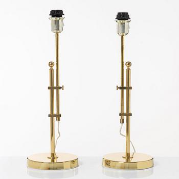 Bordslampor, ett par, model 131, Bergboms, 1900-talets slut.