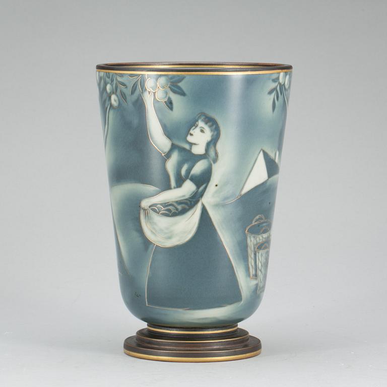 VAS, stengods, "Flambé", Gunnar Nylund, Rörstrand.