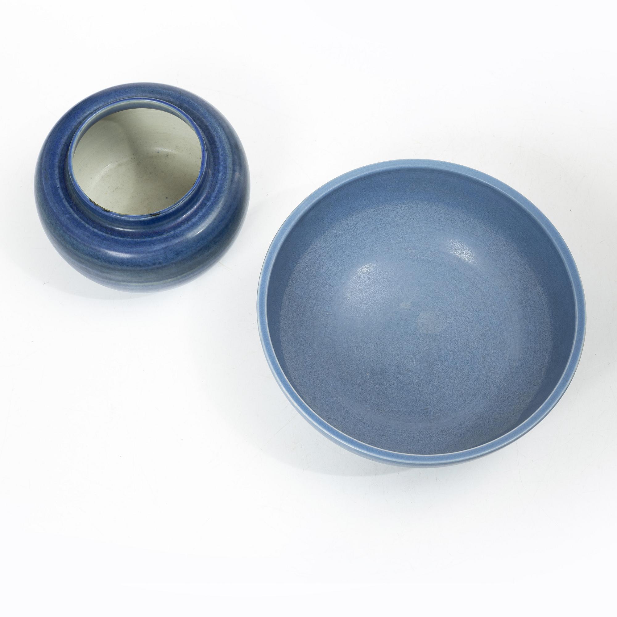 Gertrud Lönegren, a vase and a bowl, Rörstrand.