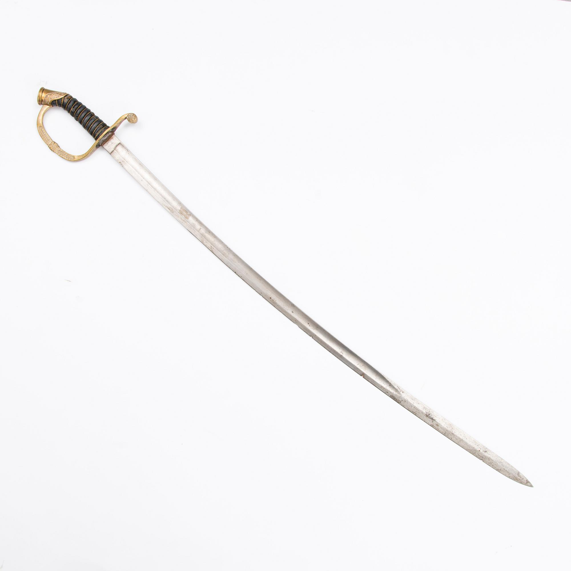 A Russian infantry officer's sword, model 1841-65.