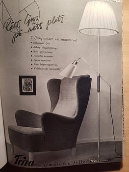 Bertil Brisborg, a pair of floor lamps, "Triva", for Nordiska Kompaniet 1940-50's.