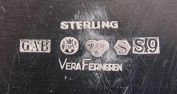 VASER, 2 st. silver. Vera Ferngren 1966 samt 1968.