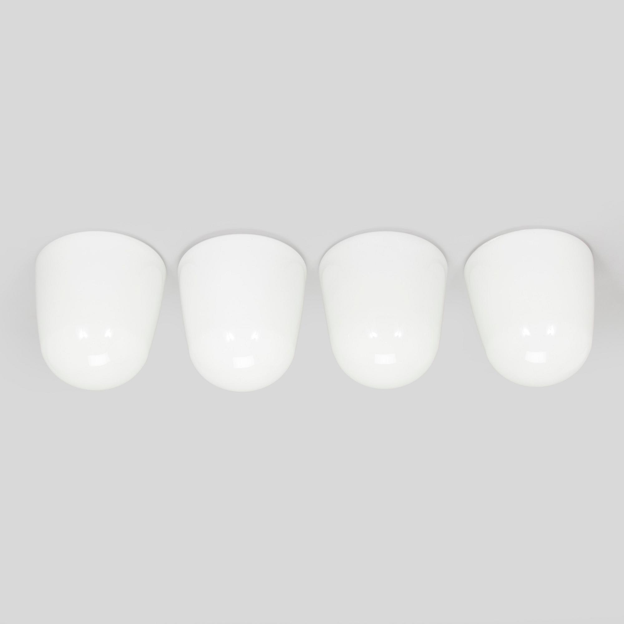 Paavo Tynell, a set of four model 80112 ceiling lights for Idman, mid-20th century.