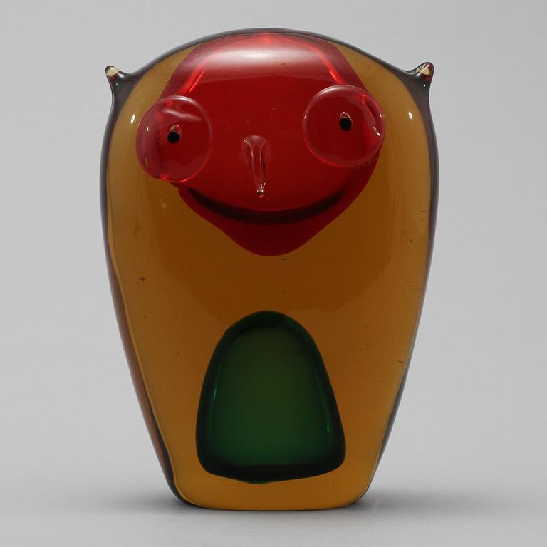 SKÅL samt SKULPTUR, glas, bl a Göran Wärff, Kosta, 1900-talets andra hälft.