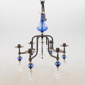 Erik Höglund, chandelier Boda Smide late 20th century+.