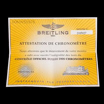 ARMBANDUR, stål, Breitling, Chrono Cockpit, A 13358.