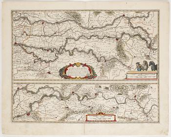 KARTA, 3 st, Willem Janszoon Blaeu, 1600-talets första hälft.