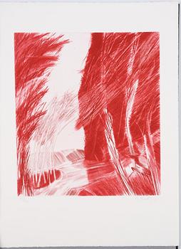 Ulf Trotzig, "King Sweeney", portfolio with nine colour etchings.